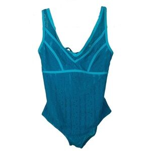 BECCA Teal Blue One Piece Swimsuit